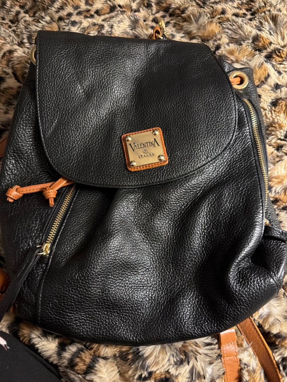 Valentina Italian leather backpack